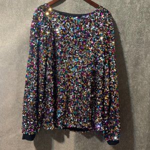 Sequin Holiday Party Top by anna-kaci (NWT)- size XL